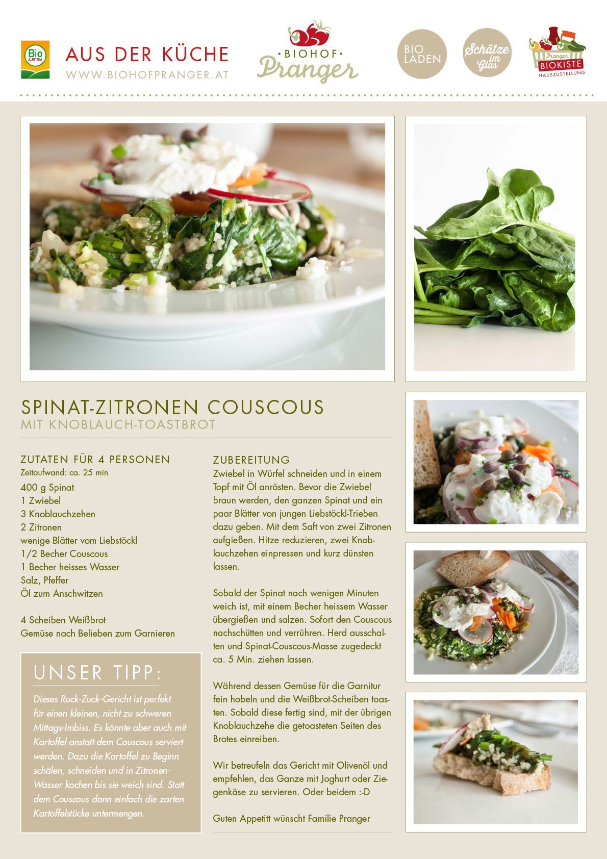Spinat Couscous